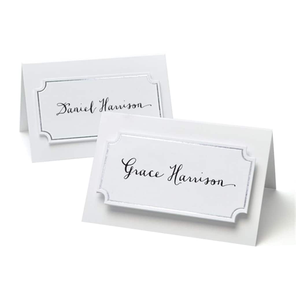 Gartner Studios® Silver Foil Place Cards Intended For Gartner Studios Place Cards Template